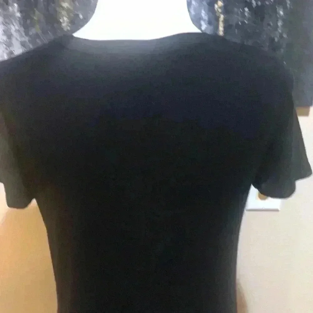 Gap Twist Front Crewneck Short Sleeved Midi Dress-Size SP
